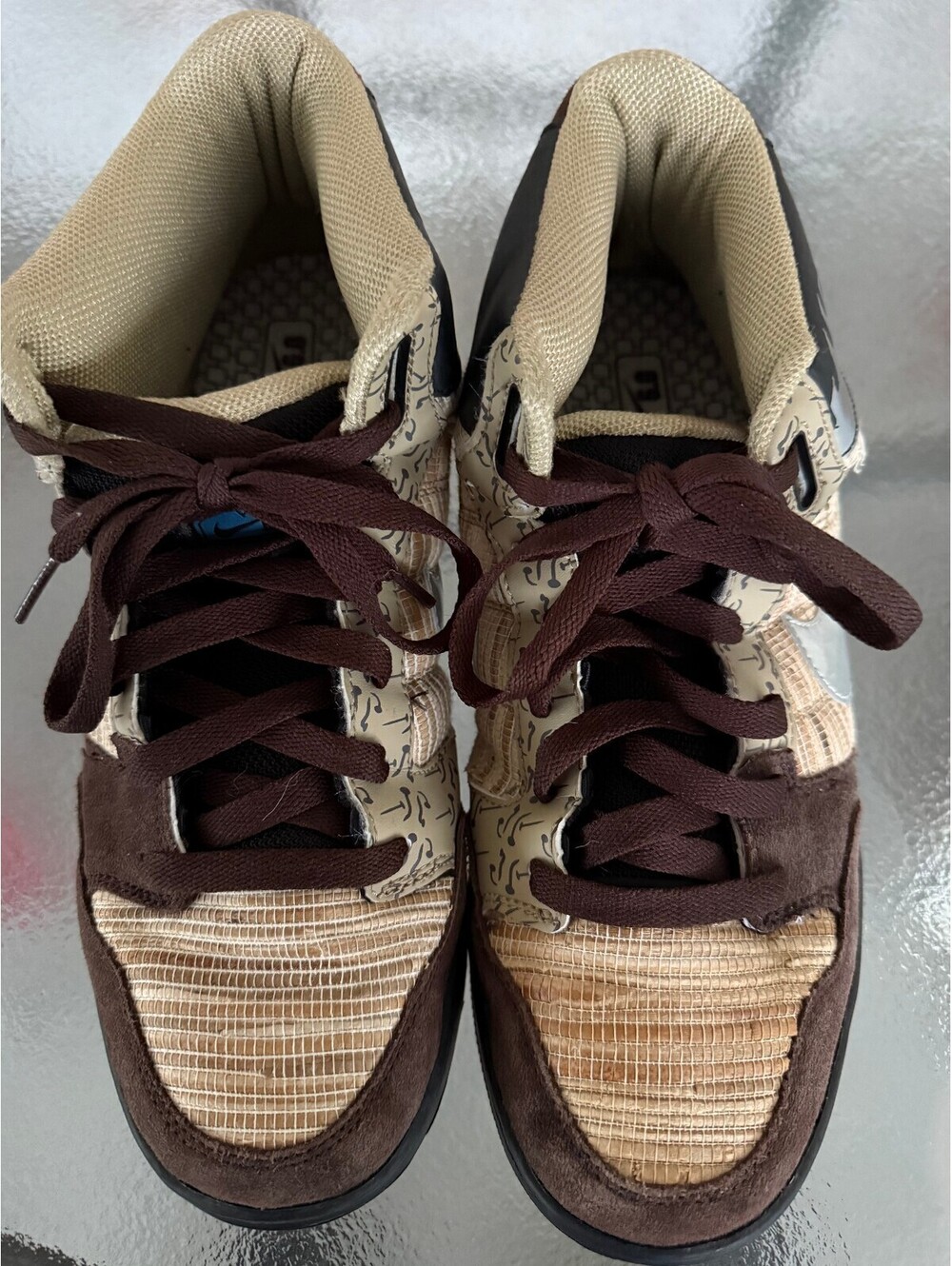 Nike Dunk High Pro SB Brown and Beige Skate Shoes Size 11.5
